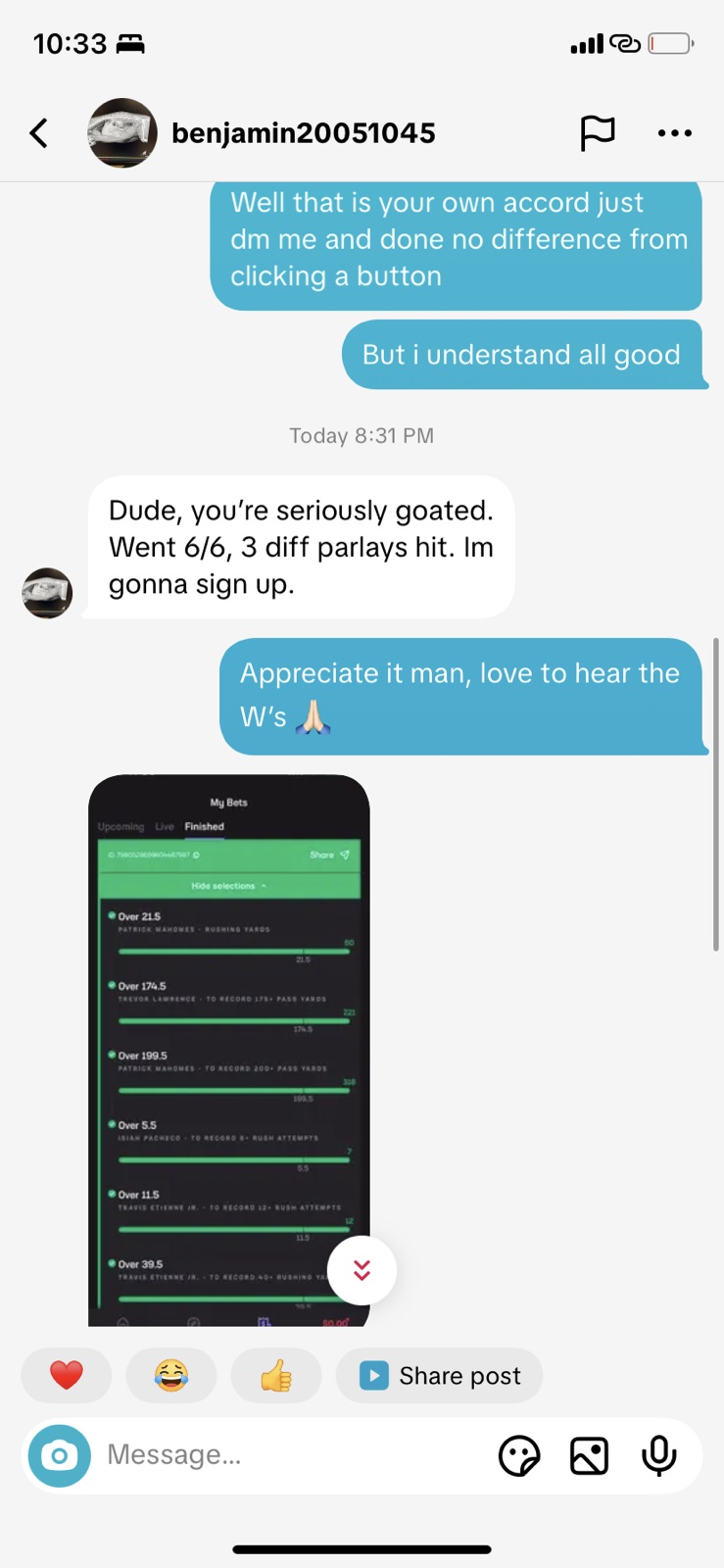 Customer testimonial